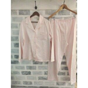 NWT Kim Rogers Intimates;2 Piece Womens Plus Size 1XL Pajamas Pink Luxurious